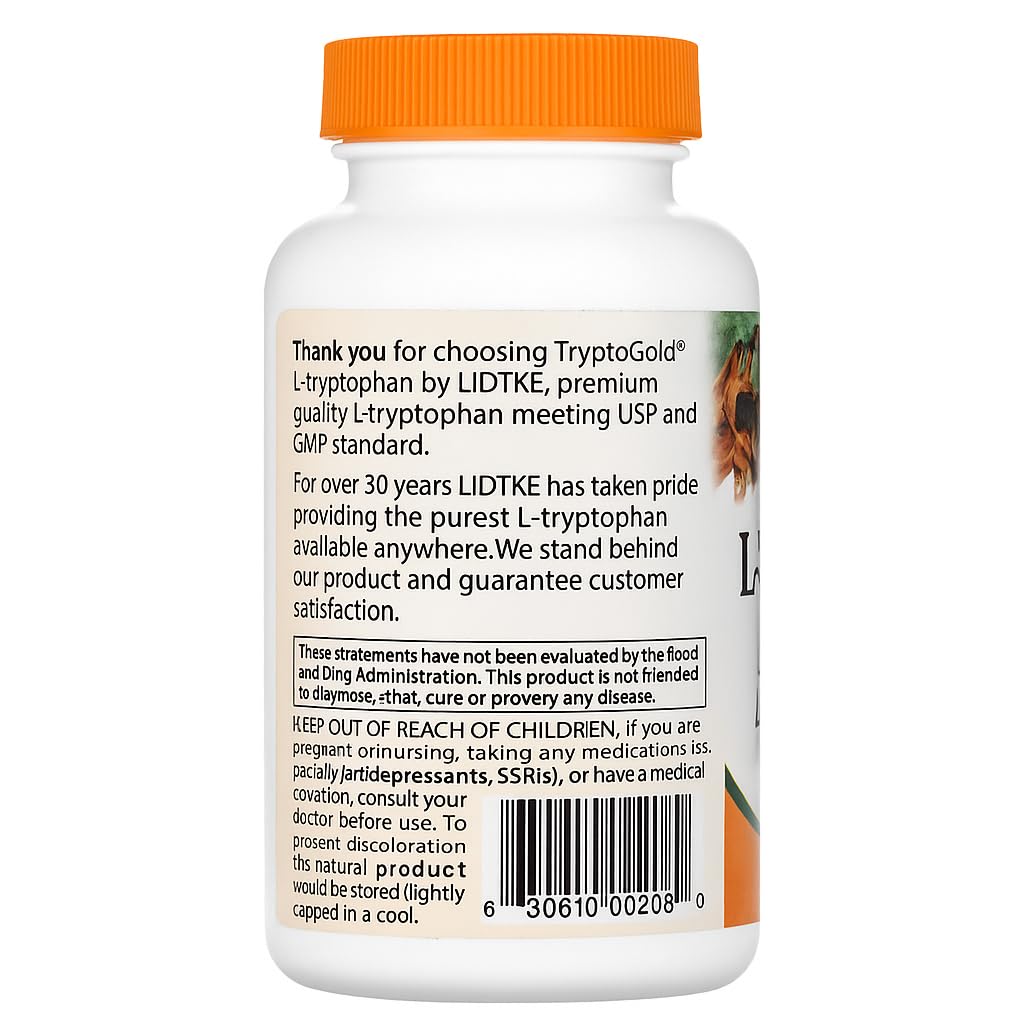 Lidtke Technologies L-Tryptophan Capsules – 120 Count