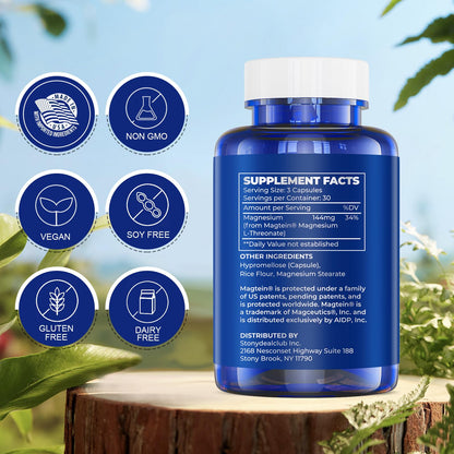 LIFE CAPX Magnesium L-Threonate (Magtein™) – Improve Memory, Cognition & Sleep | 90 Capsules