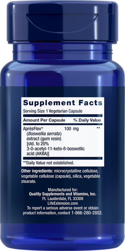 Life Extension 5-LOX Inhibitor with AprèsFlex 100 mg – 60 Vcaps (Pack of 3)