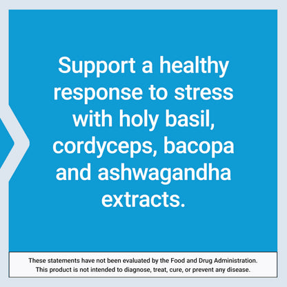 Life Extension Adrenal Energy Formula – Stress Support with Holy Basil, Ashwagandha, Cordyceps & Bacopa, 120 Vegetarian Capsules