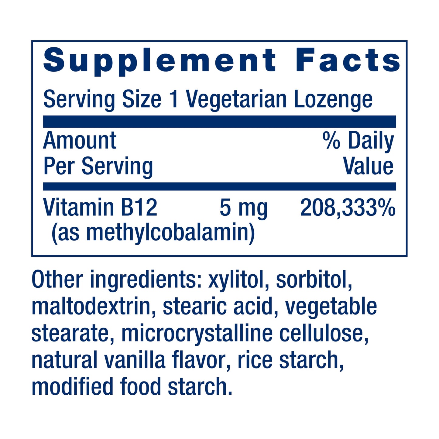 Life Extension Vitamin B12 Methylcobalamin – 5 mg Quick-Dissolving Lozenges (60) | Gluten-Free, Non-GMO, Vegetarian
