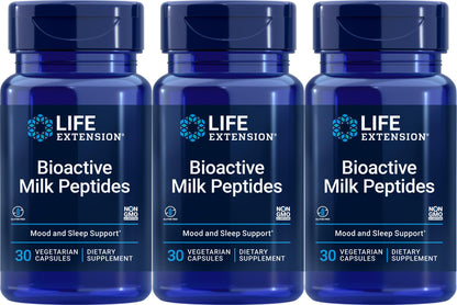 Life Extension Bioactive Milk Peptides - 150 mg - 30 Veg Caps (Pack of 3)