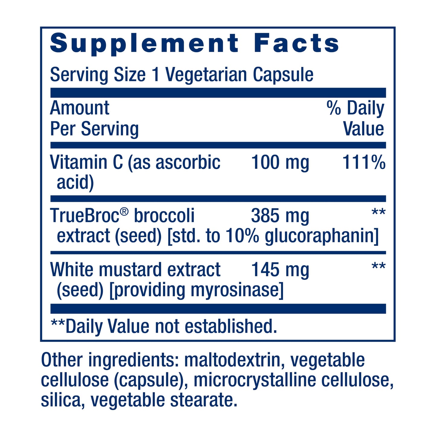 Life Extension Optimized Broccoli with Myrosinase – Once-Daily, Non-GMO