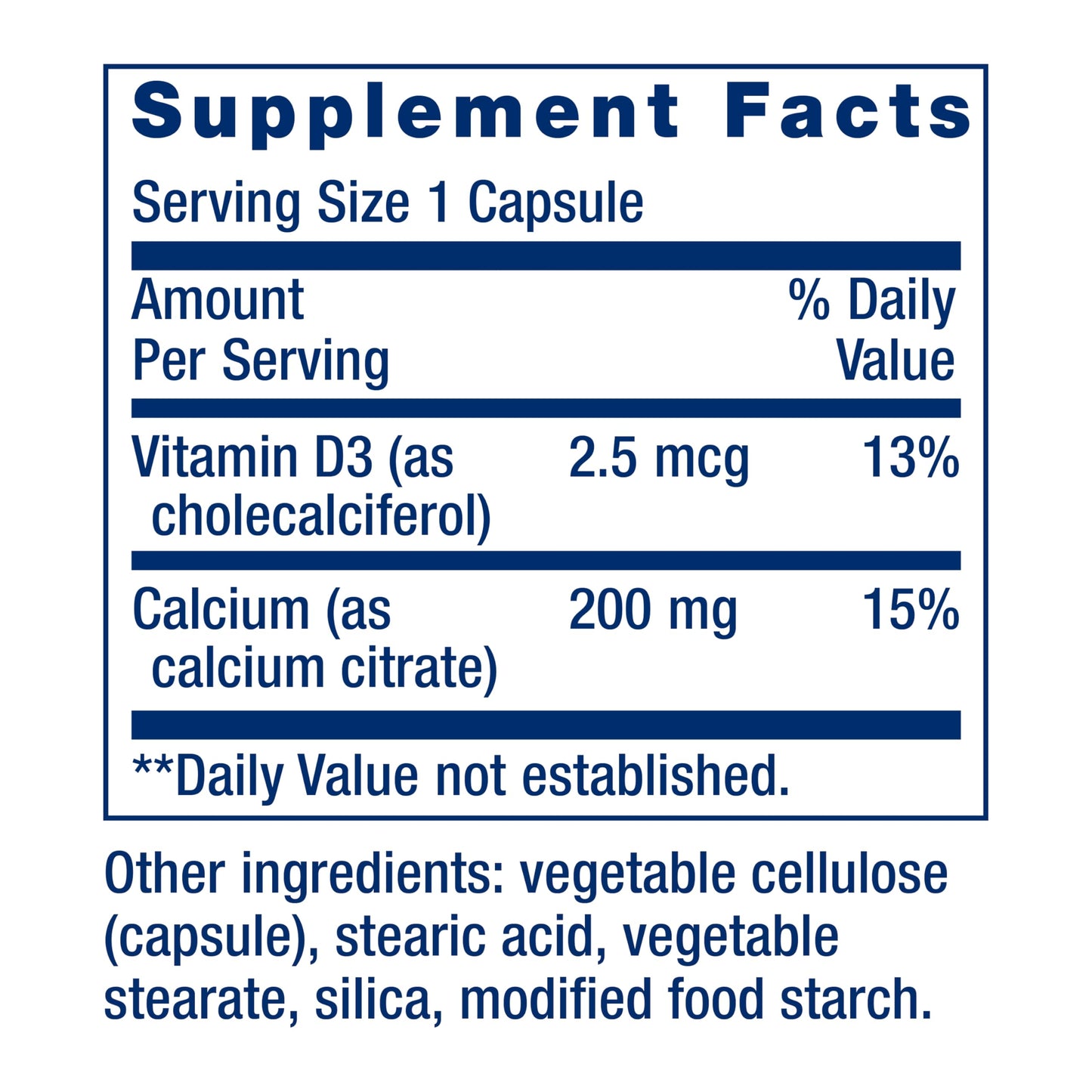Life Extension Calcium Citrate with Vitamin D – Bone Health (Gluten-Free, Non-GMO)