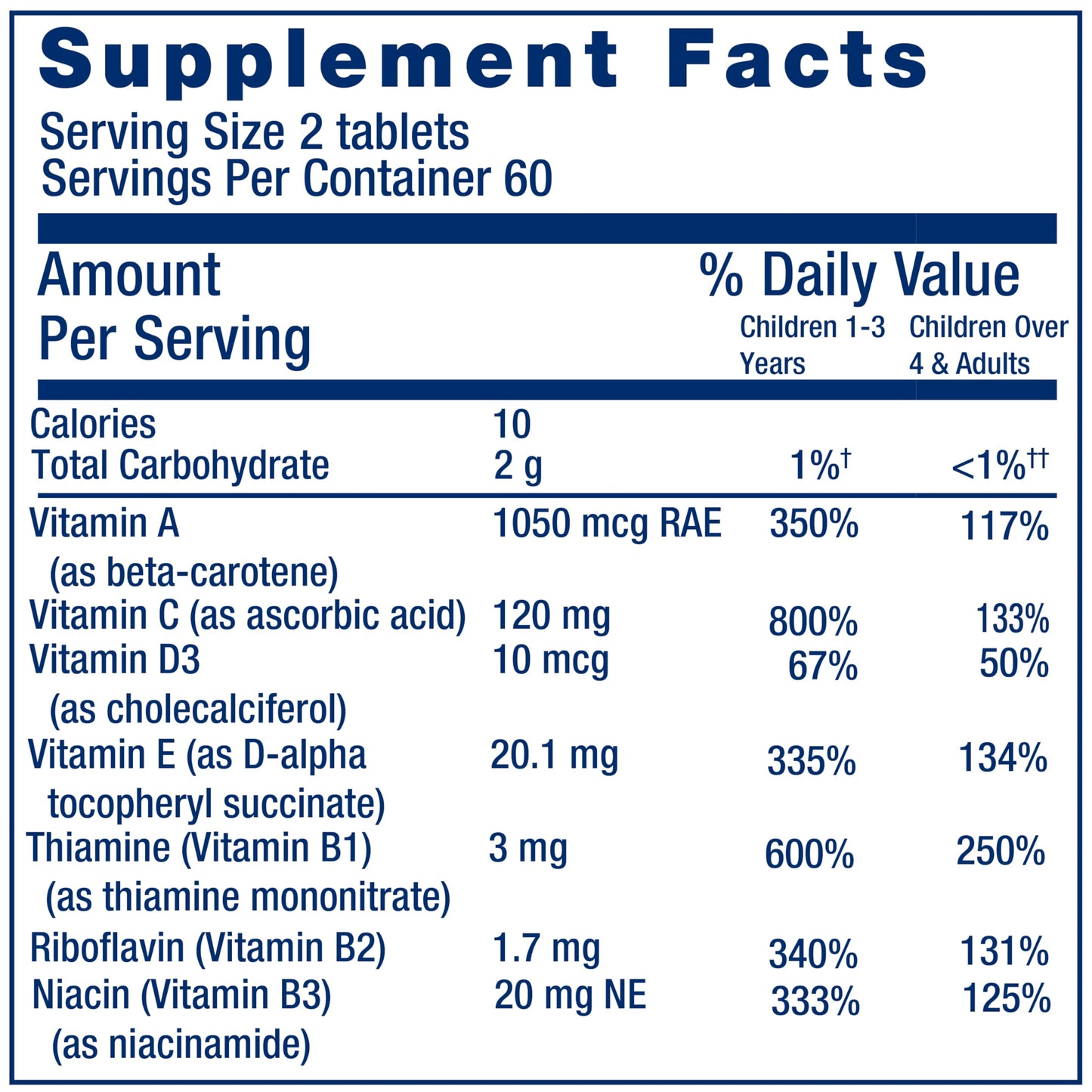Life Extension Children's Formula Mix™ | Multivitamin for Kids – 18 Vitamins & Minerals | Berry Flavored, Gluten Free & Non-GMO | 120 Chewable Tablets