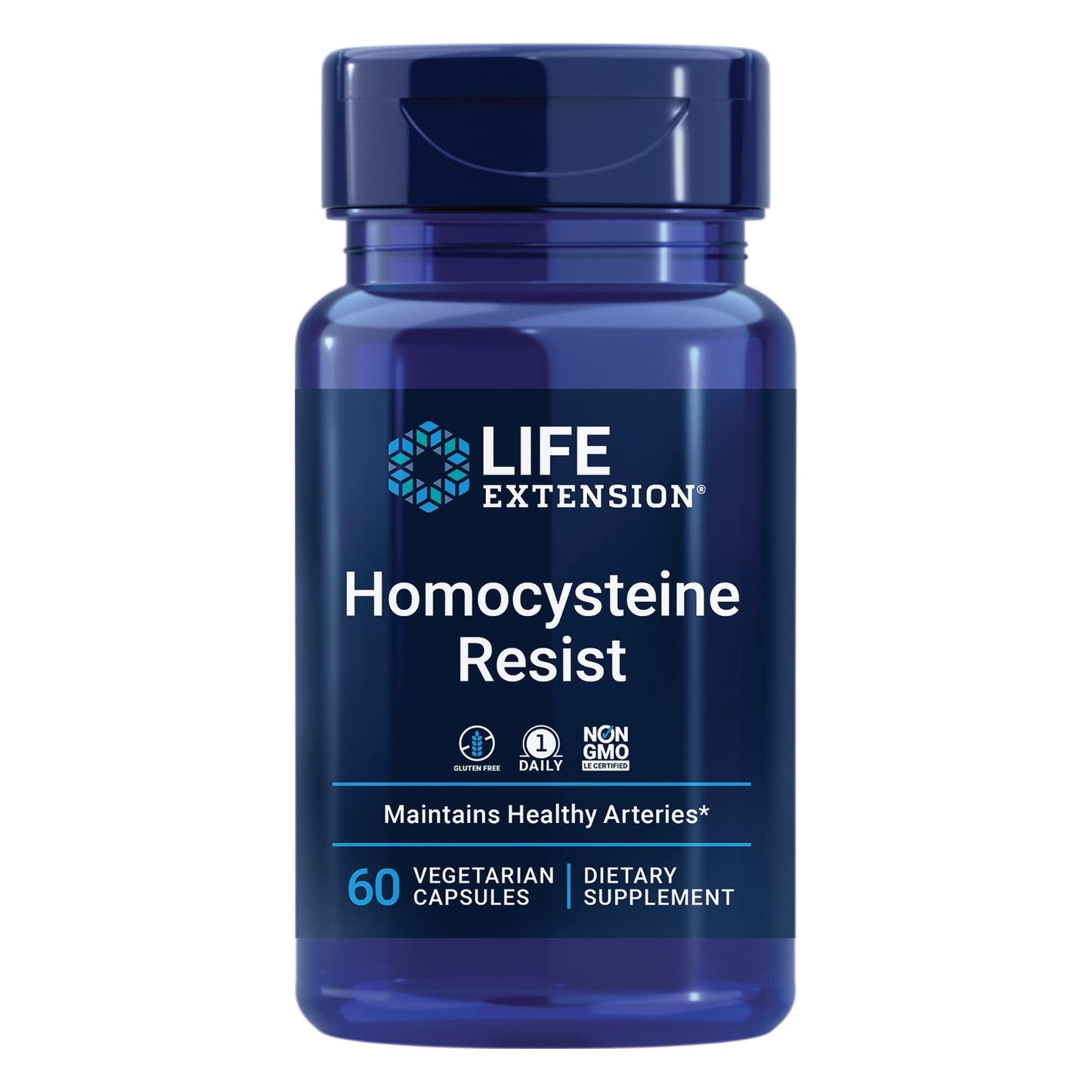 Life Extension Homocysteine Resist Vegetarian Capsules - Heart & Brain Health Support | 60 Count