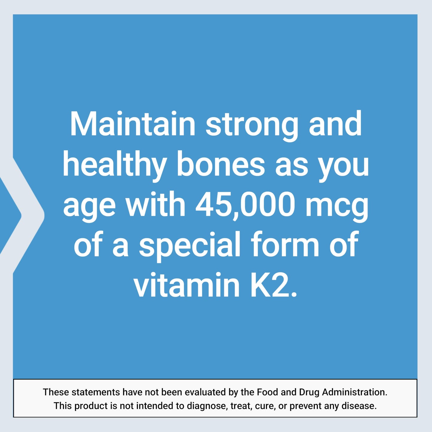 Life Extension Mega Vitamin K2 – 45 mg K2 for Strong Bones, 30 Capsules