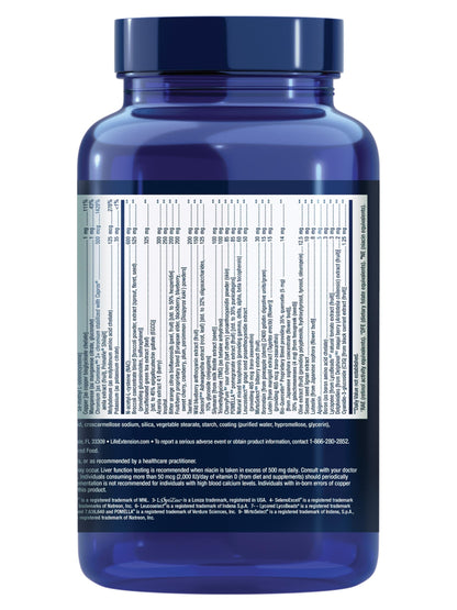 Life Extension Mix Tablets – High-Potency Multi-Nutrient Formula for Whole-Body Health (Gluten-Free, 240 Tablets)