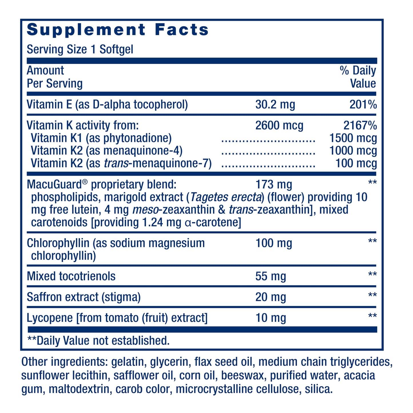 Life Extension Once-Daily Health Booster – Vitamins E, K1 & K2, 30 Softgels