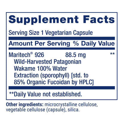 Life Extension Optimized Fucoidan with Maritech® 926 – Immune Support, 60 Vegetarian Capsules