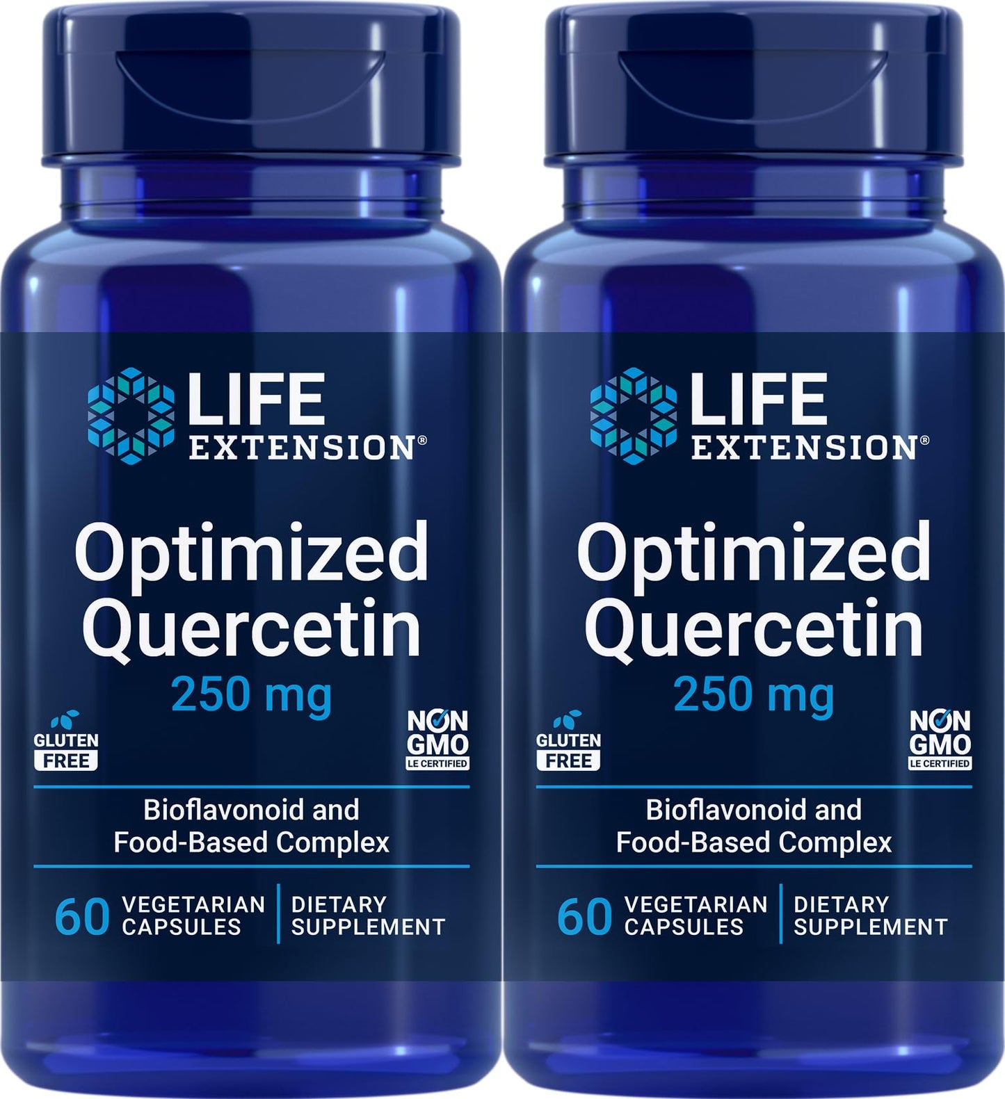 Life Extension Optimized Quercetin 60 Veg Caps (Pack of 2) – Cardiovascular & Antioxidant Support