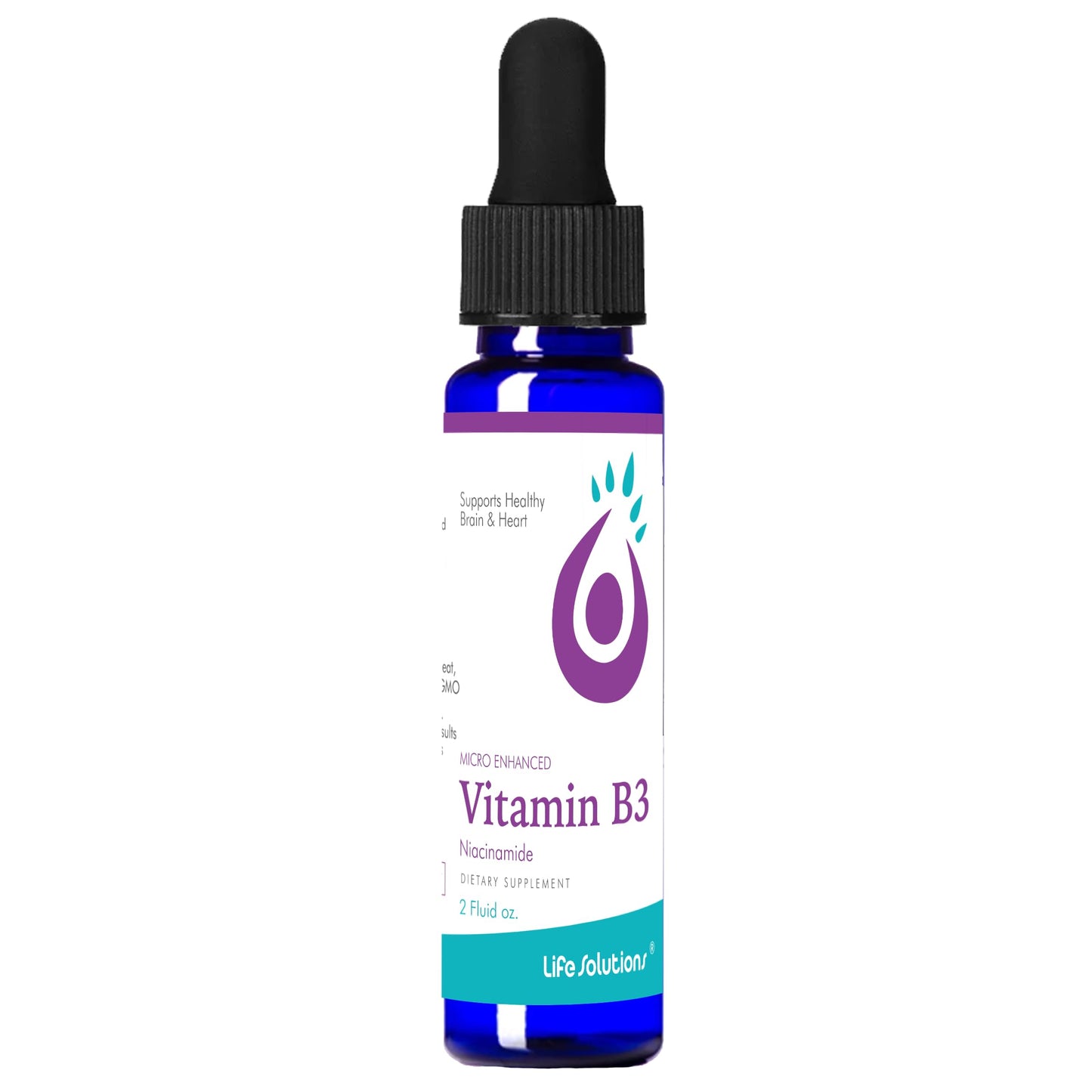 Life Solutions Vitamin B3 Niacinamide 2oz Dropper - Skin Health & Vitality
