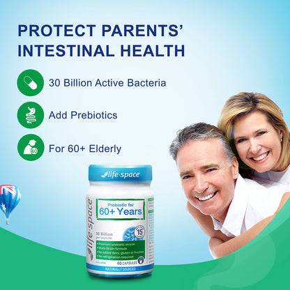 Life-Space Probiotic 60+ | 30B CFU, 60 Caps, Immune & GI Health