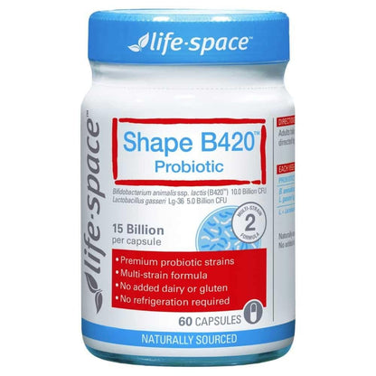 Life Space Shape B420 Probiotic 60 Capsules – Digestive Support