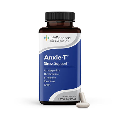 LifeSeasons Anxie-T Stress Relief Supplement for Mood & Focus | 60 Capsules