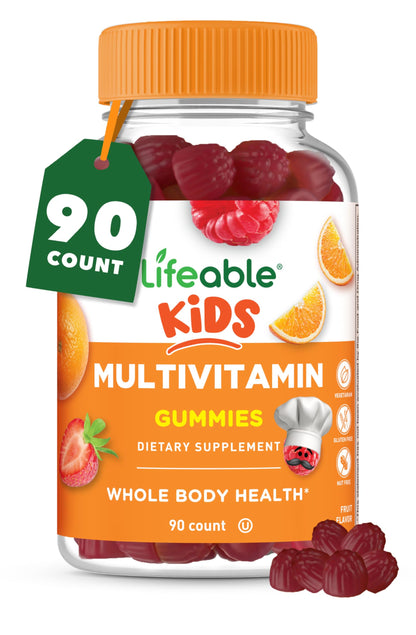 Lifeable Kids Multivitamin Gummies – Immune Support for Kids | 90 Gummies