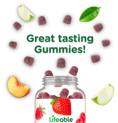 Lifeable Lutein and Zeaxanthin Gummies | Great Tasting Lutein and Zeaxanthin Supplements for Eyes | Vegan and Non GMO Eye Health Gummies | 60 Count