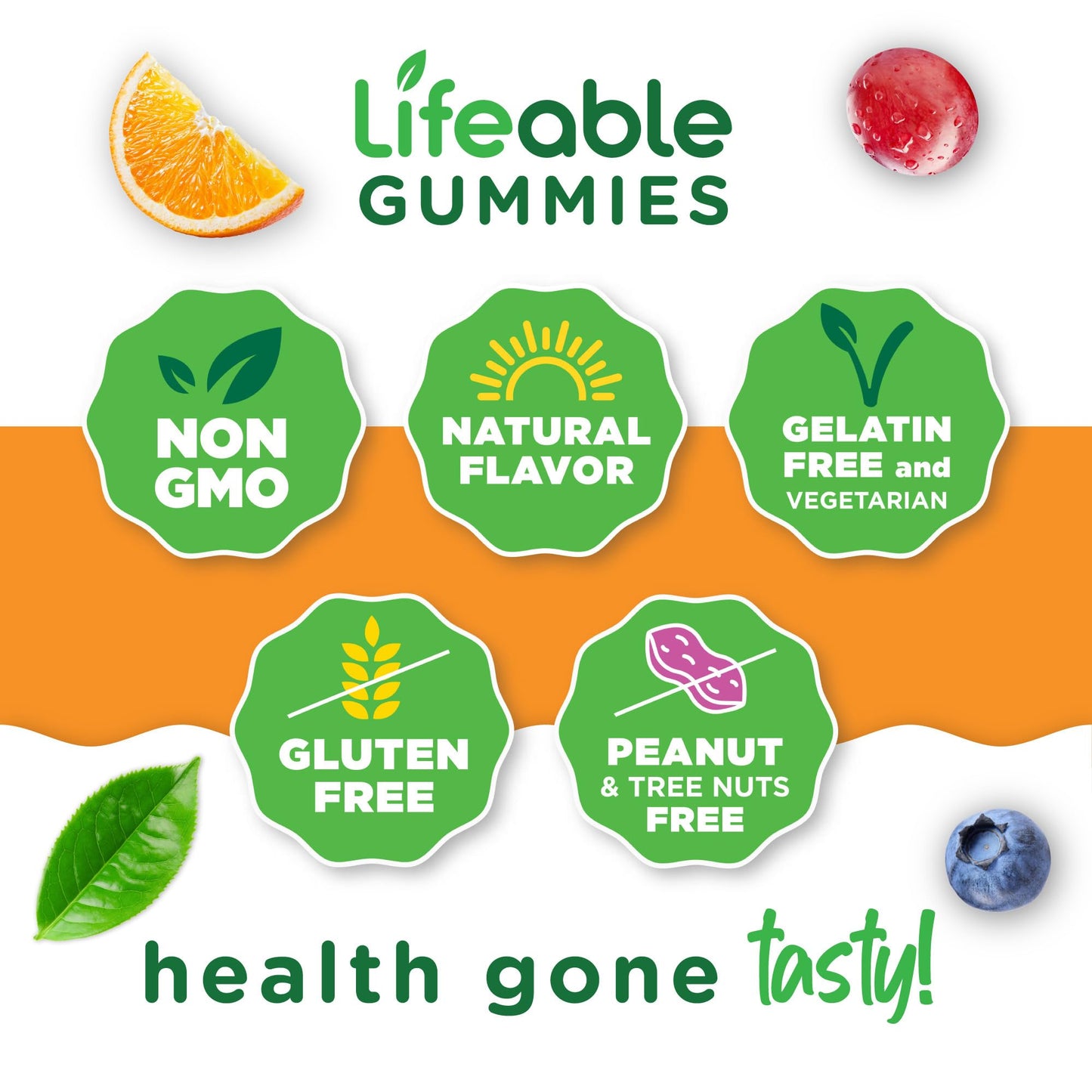 Lifeable Teens Biotin 10000mcg Gummies | Vegan B7 for Hair, Skin & Nails | 90 Gummies