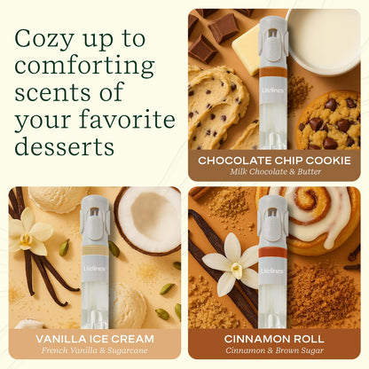 Lifelines Pen Diffuser Set – Favorite Desserts 3-Pack | Aromatherapy Writing Pens