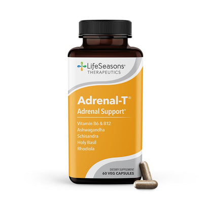 LifeSeasons Adrenal-T – Adrenal Fatigue Support with Ashwagandha Adaptogens | 60 Capsules