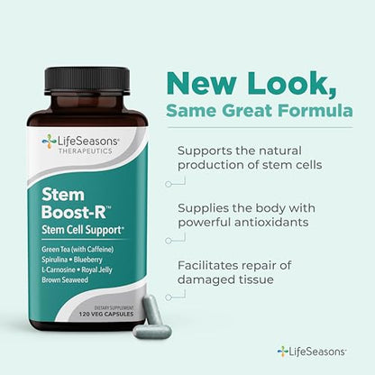 LifeSeasons Stem Boost-R - Stem Cell Support with Antioxidants - 120 Capsules