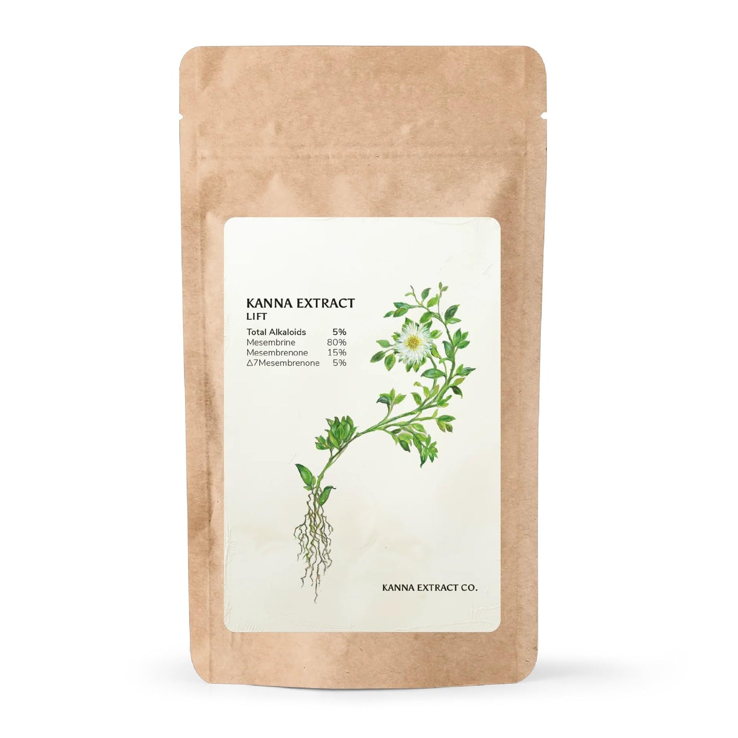 Lift Kanna Extract Powder – 5% Alkaloids, 80% Mesembrine | Lab Tested