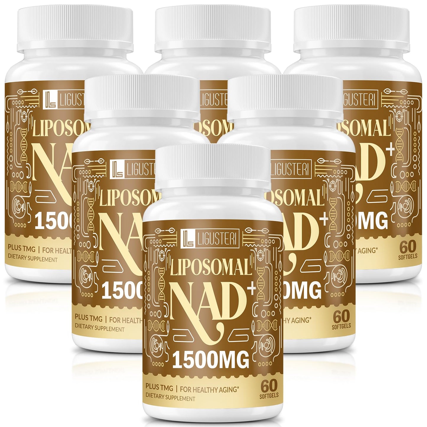 LIGUSTERI 1500 MG Liposomal NAD+ + TMG — 360 Softgels