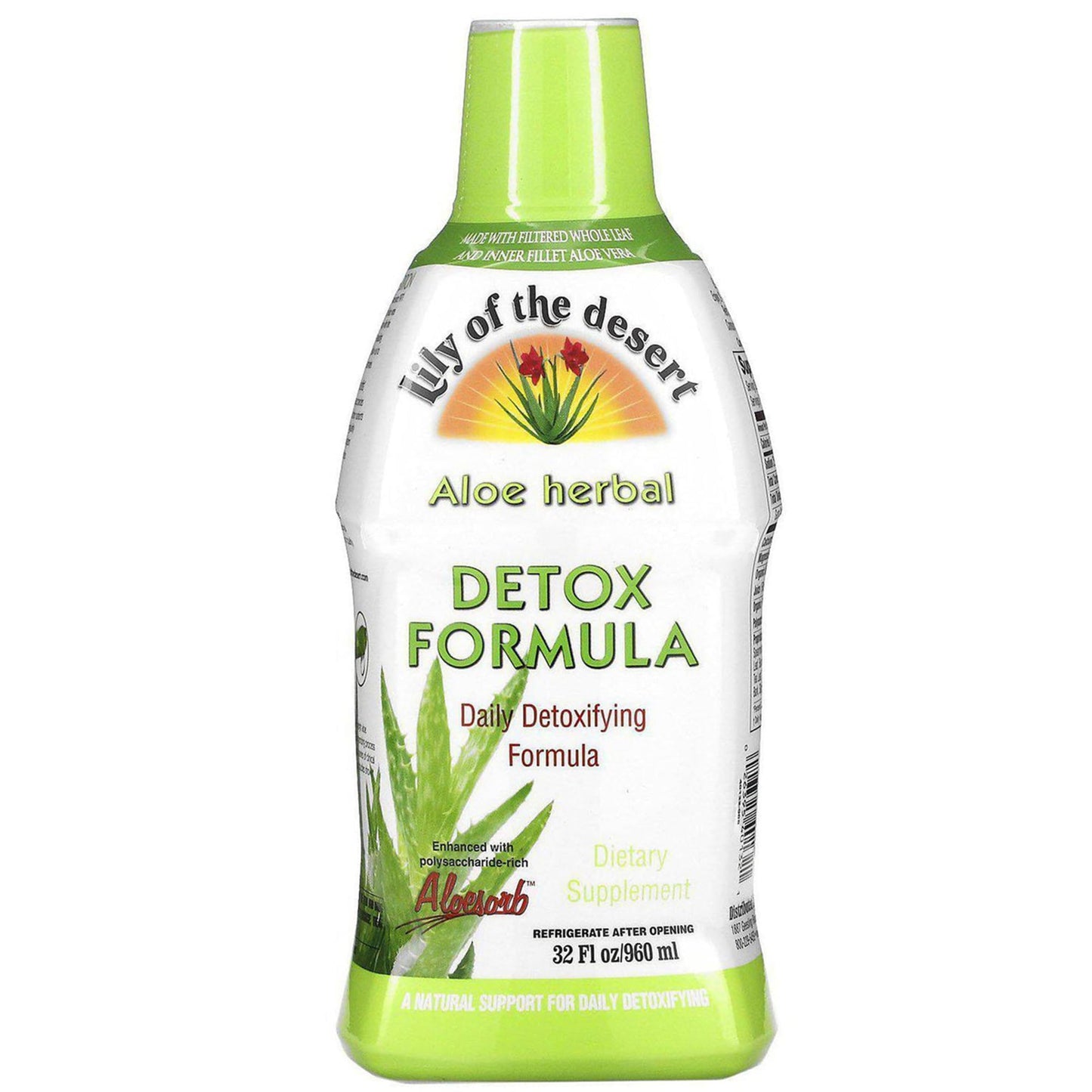 Lily of the Desert Aloe Vera Herbal Detox Formula – 32 oz | Gut Health & Liver Support