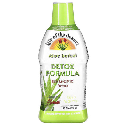 Lily of the Desert Aloe Vera Herbal Detox Formula – 32 oz | Gut Health & Liver Support