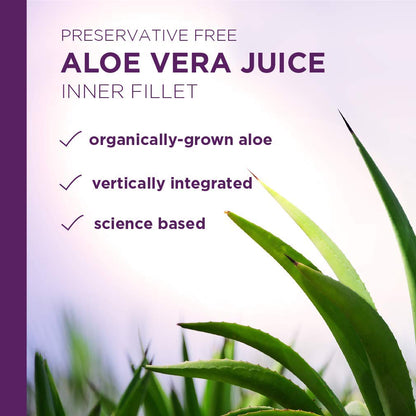 Lily of the Desert Aloe Vera Juice – Organic Preservative-Free Inner Fillet (128 oz)