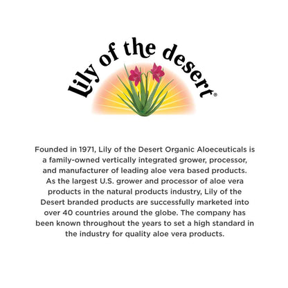 Lily of the Desert Aloe Vera Juice – Organic Preservative-Free Inner Fillet (128 oz)