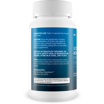 New Vibrations Nutrition Ultra Advanced Memory Formula – Best Memory & Focus Supplement
