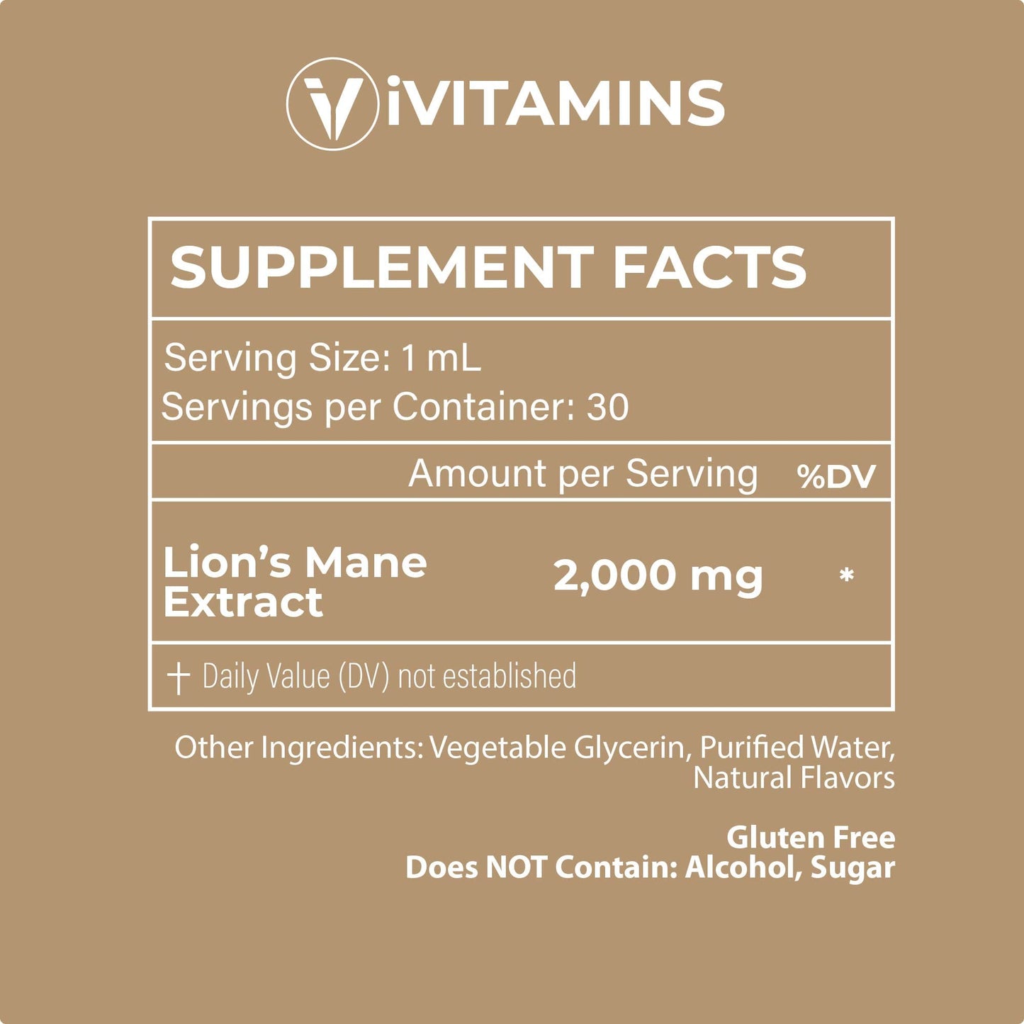 Lions Mane Liquid Tincture – Memory, Focus & Clarity (2 Pack) | iVitamins