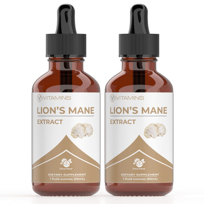 Lions Mane Liquid Tincture – Memory, Focus & Clarity (2 Pack) | iVitamins