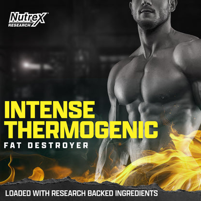 Nutrex Lipo-6 Black Intense Thermogenic Fat Burner for Men & Women | 60 Diet Pills
