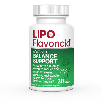 Lipo-Flavonoid Balance Support - Inner Ear Health & Vertigo Relief (30 Count)