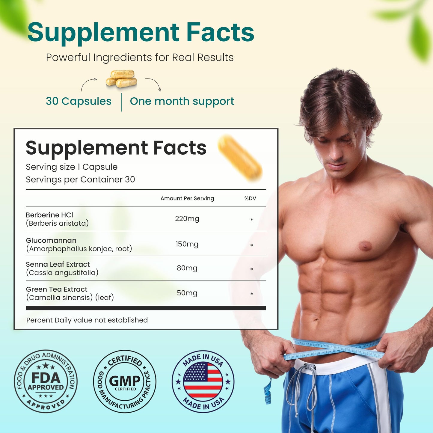 LIPOBLUE BOOST Natural Wellness Supplement | 30-Day, Once-Daily Capsule
