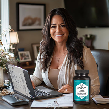 Lipogen PSPA Stress Relief Supplement and Cortisol Manager | Keeps You Calm and Relaxed | Support Immune System | Phosphatidylserine, Phosphatidic Acid: 90 softgels, 30 Days Supply