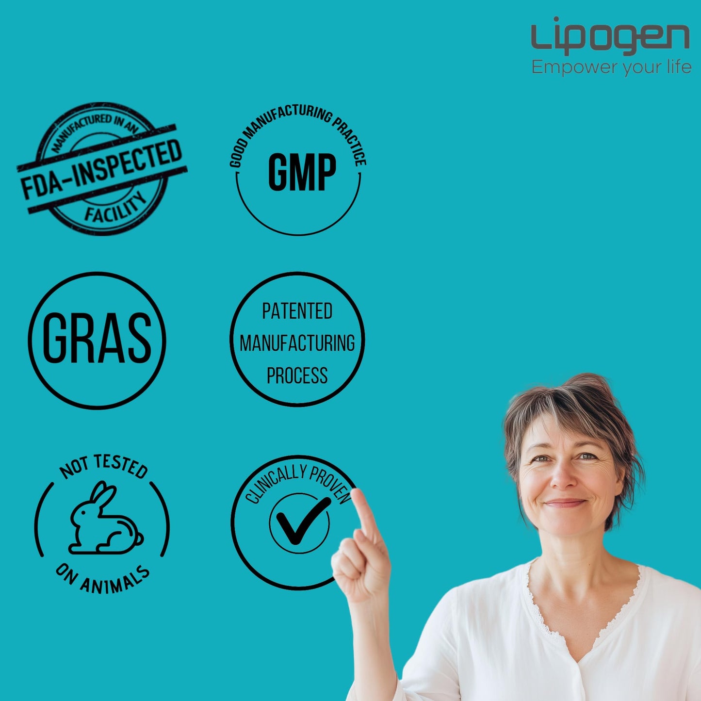 Lipogen PSPA Stress Relief Supplement and Cortisol Manager | Keeps You Calm and Relaxed | Support Immune System | Phosphatidylserine, Phosphatidic Acid: 90 softgels, 30 Days Supply