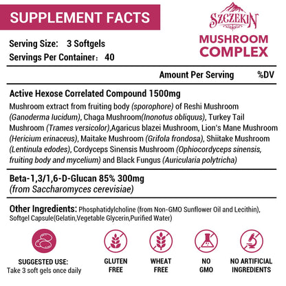 1500mg Liposomal AHCC Supplement - Immune Support & Liver Function, 720 Soft Gels