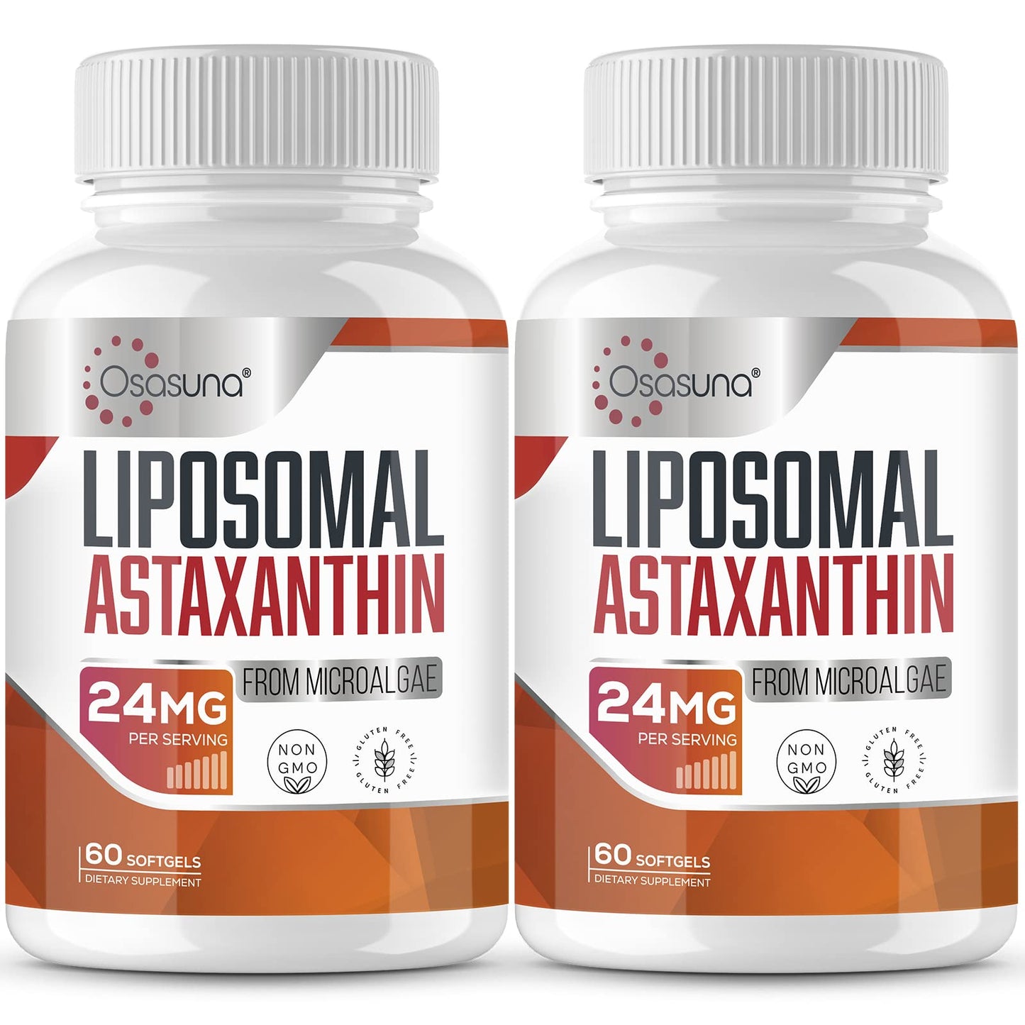 Liposomal Astaxanthin 24MG — Maximum Absorption, Non-GMO & Gluten Free, 120 Softgels