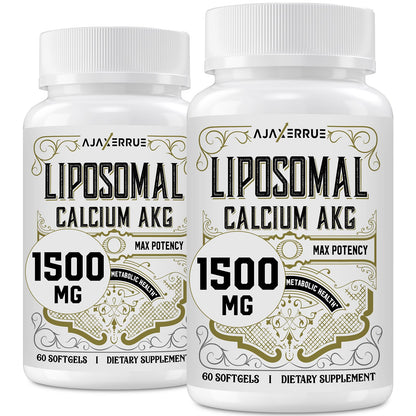Liposomal Calcium AKG 1500 MG – 120 Softgels | Longevity & Energy