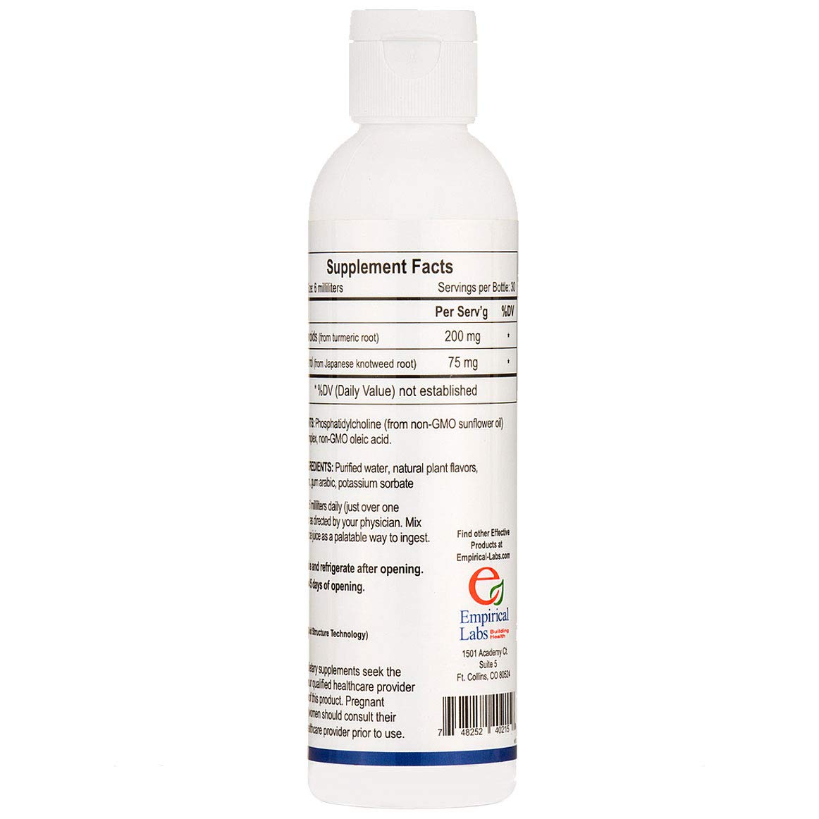 Liposomal Structured Curcumin/Resveratrol, 6 fl.oz