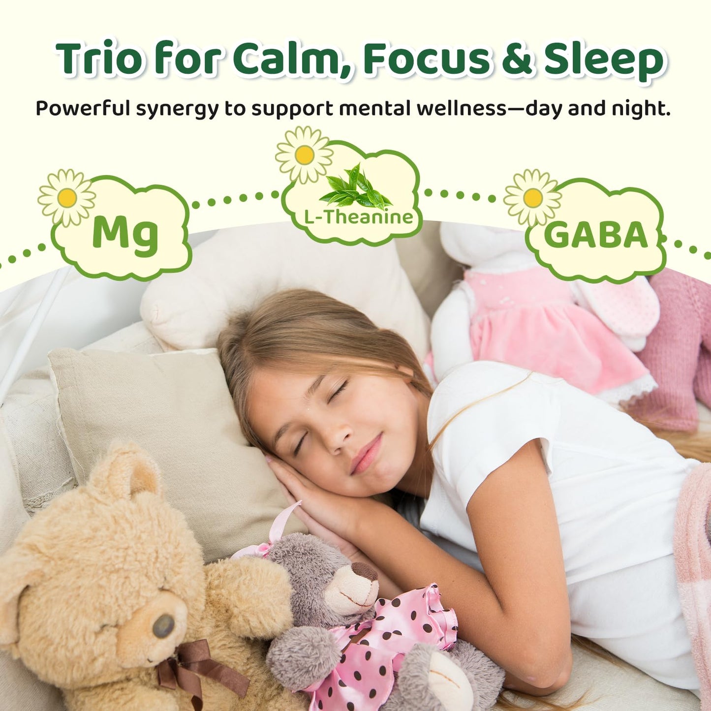 2 Pack Liposomal GABA L-Theanine Drops for Kids – Pineapple | Calm, Focus & Stress Relief