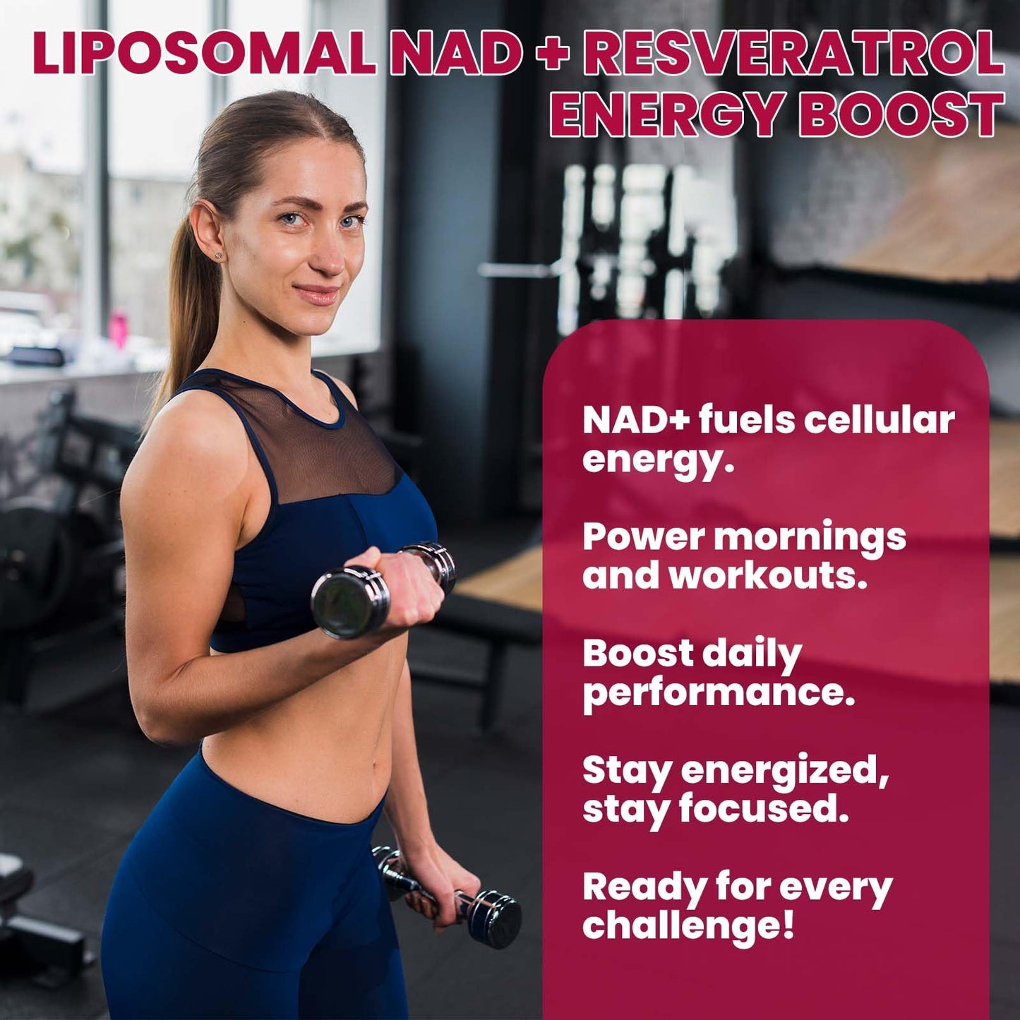 Liposomal NAD+ 1200mg with Resveratrol & Black Pepper - 2 oz