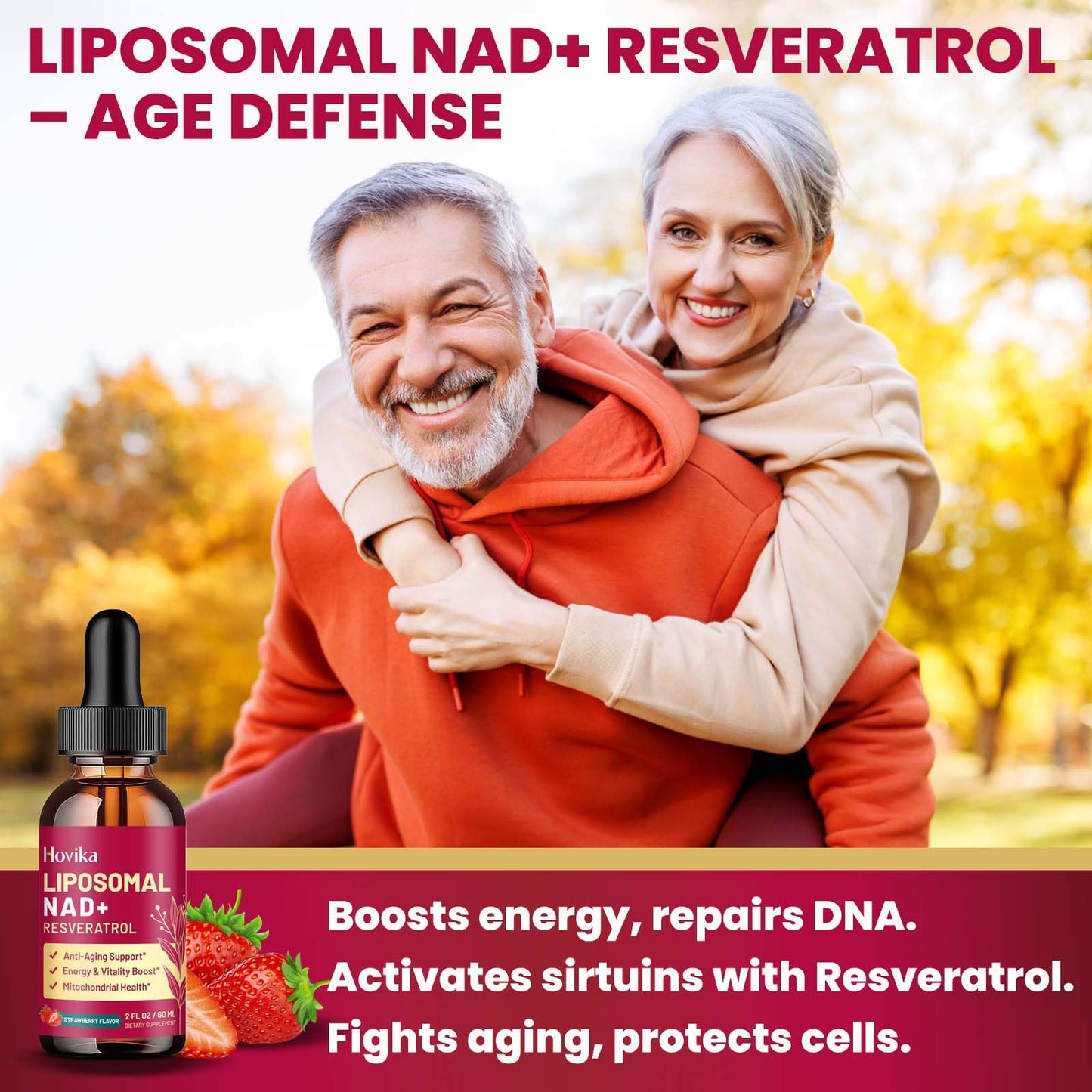 Liposomal NAD+ 1200mg with Resveratrol & Black Pepper - 2 oz