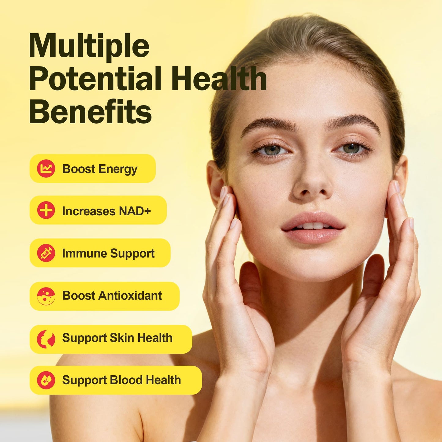 Liposomal NAD+ Liquid Supplement – Enhanced Cellular Uptake, Normal Cellular Health & Vitality (Lemon Flavor)