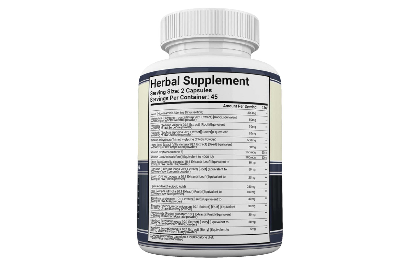 GI.DA. Culture NAD+ NMN Capsules with Resveratrol – USA Made, 90 Count, Energy & Healthy Aging