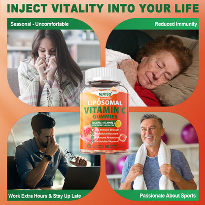 Liposomal Vitamin C 1000mg Gummies for Adults – Immune Support