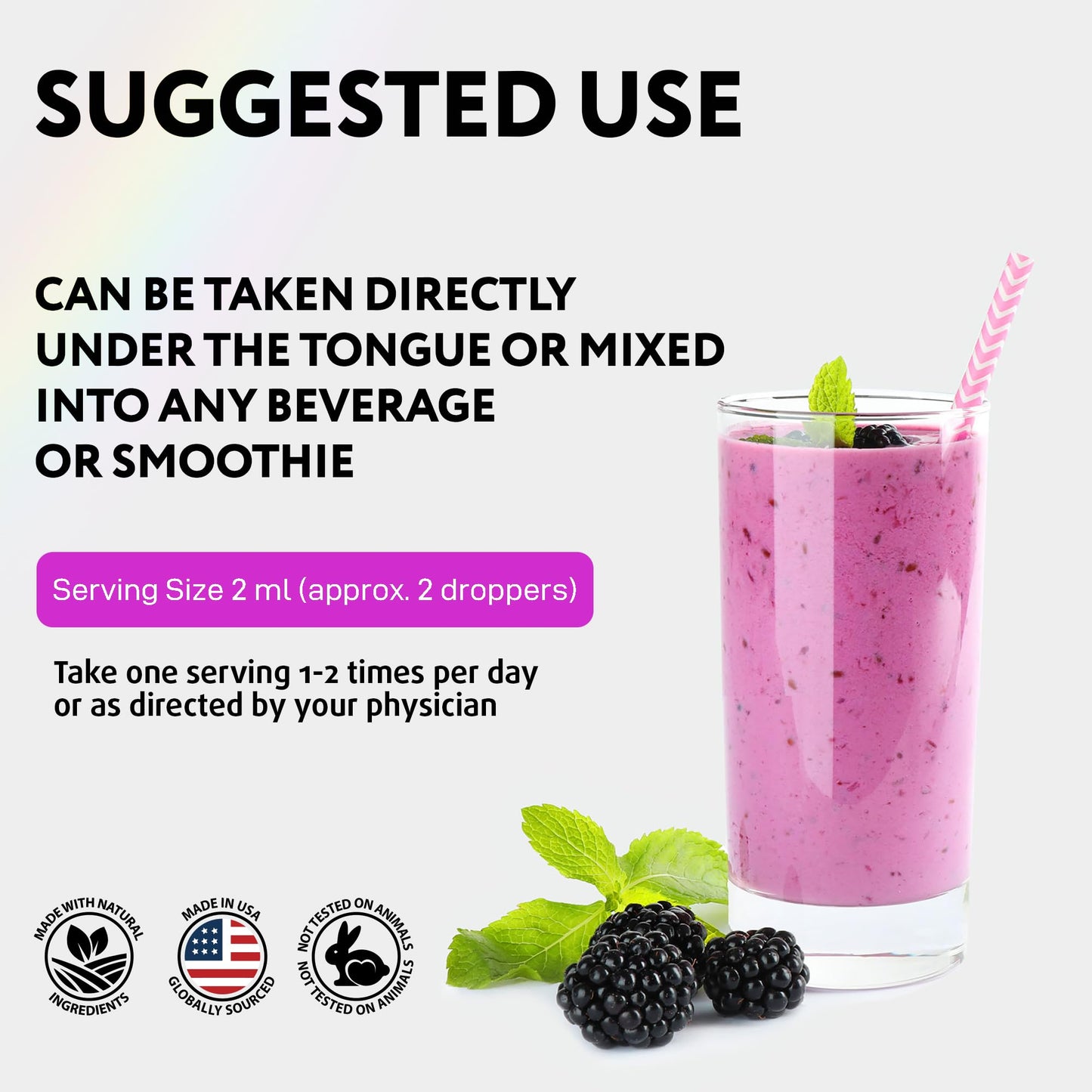 Liquid Biotin Drops for Hair Growth – Extra Strength 80,000 mcg (5,000 mcg per serving)